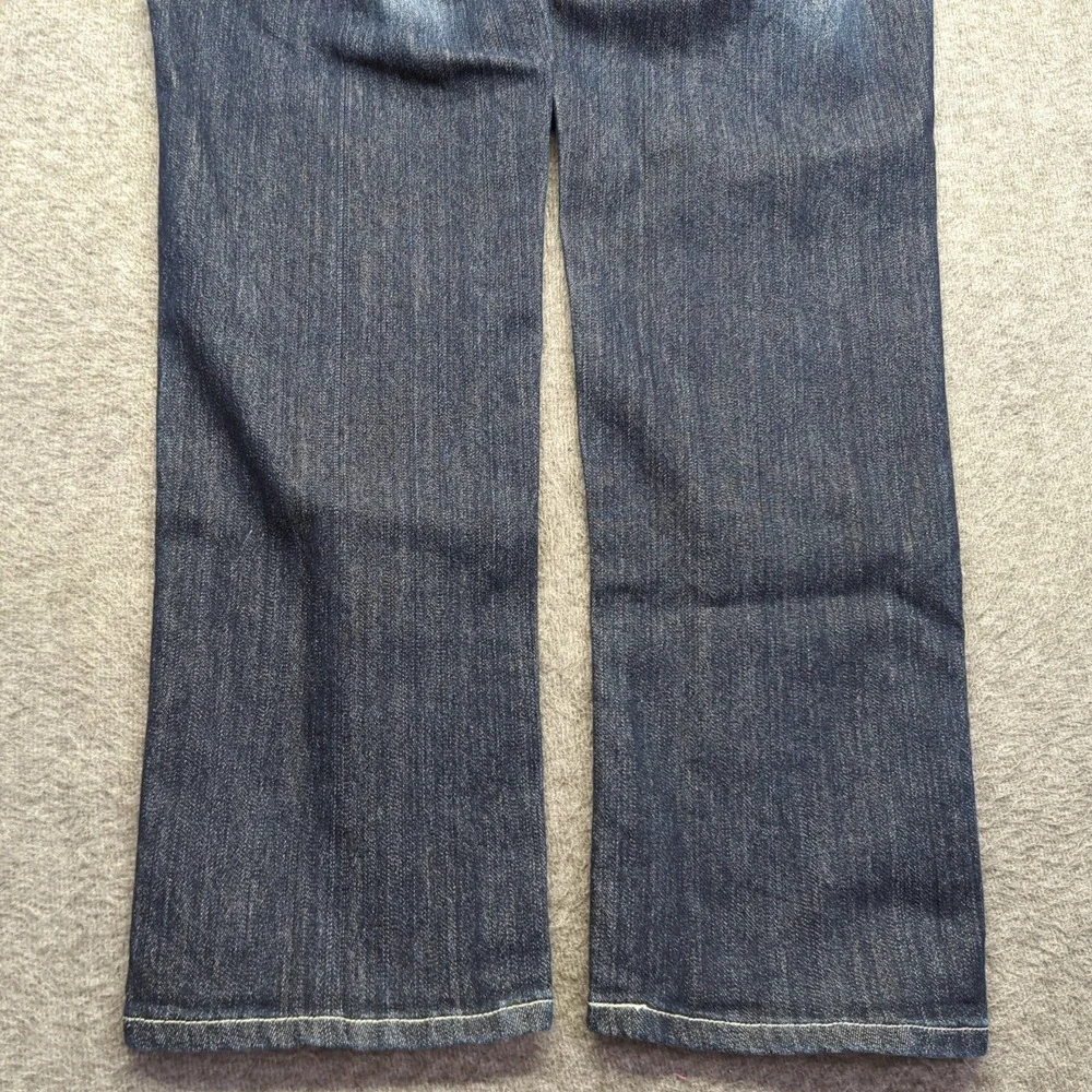Old Skool Jeans Mens 40x33 Blue Embroidered Baggy Faded Dark Wash Streetwear